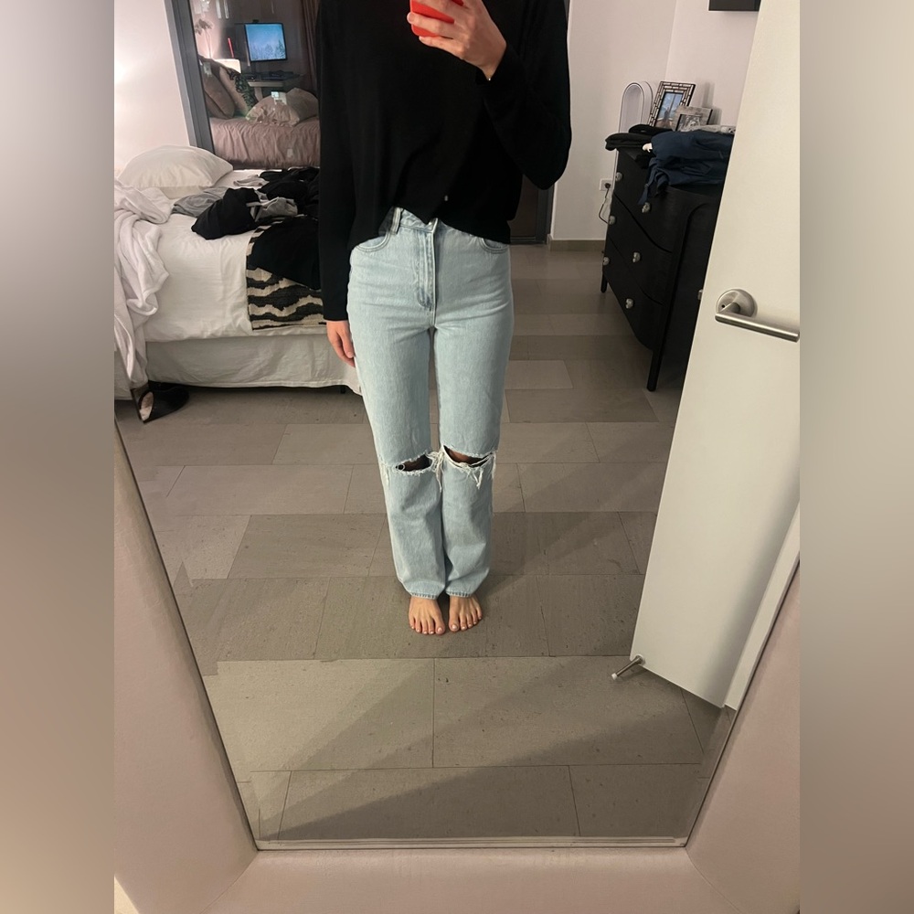ROLLA'S Light Blue High Rise Jeans - Picture 5 of 7